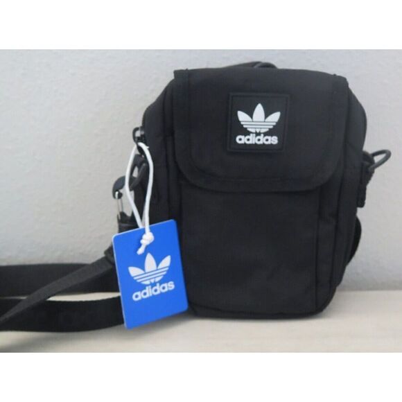 adidas EV7572 Unisex Black National Festival Crossbody Shoulder Bag - Picture 1 of 9
